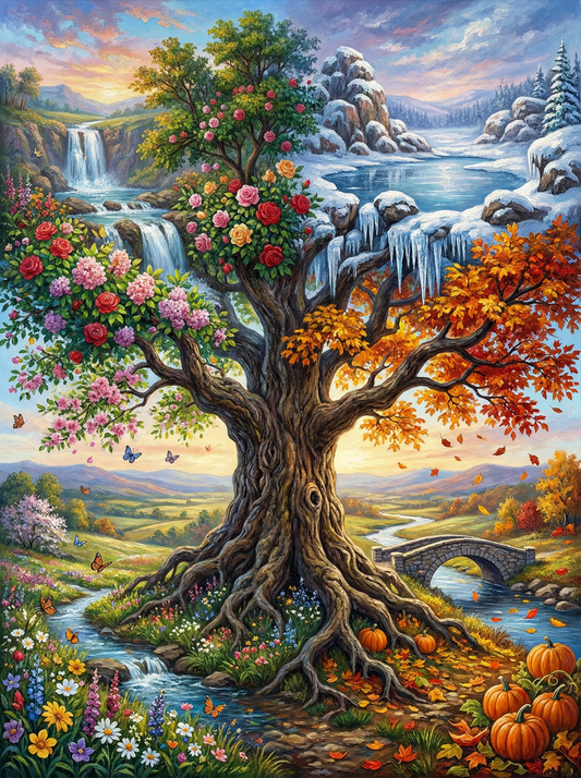Tree of Four Seasons (120 Colors)
