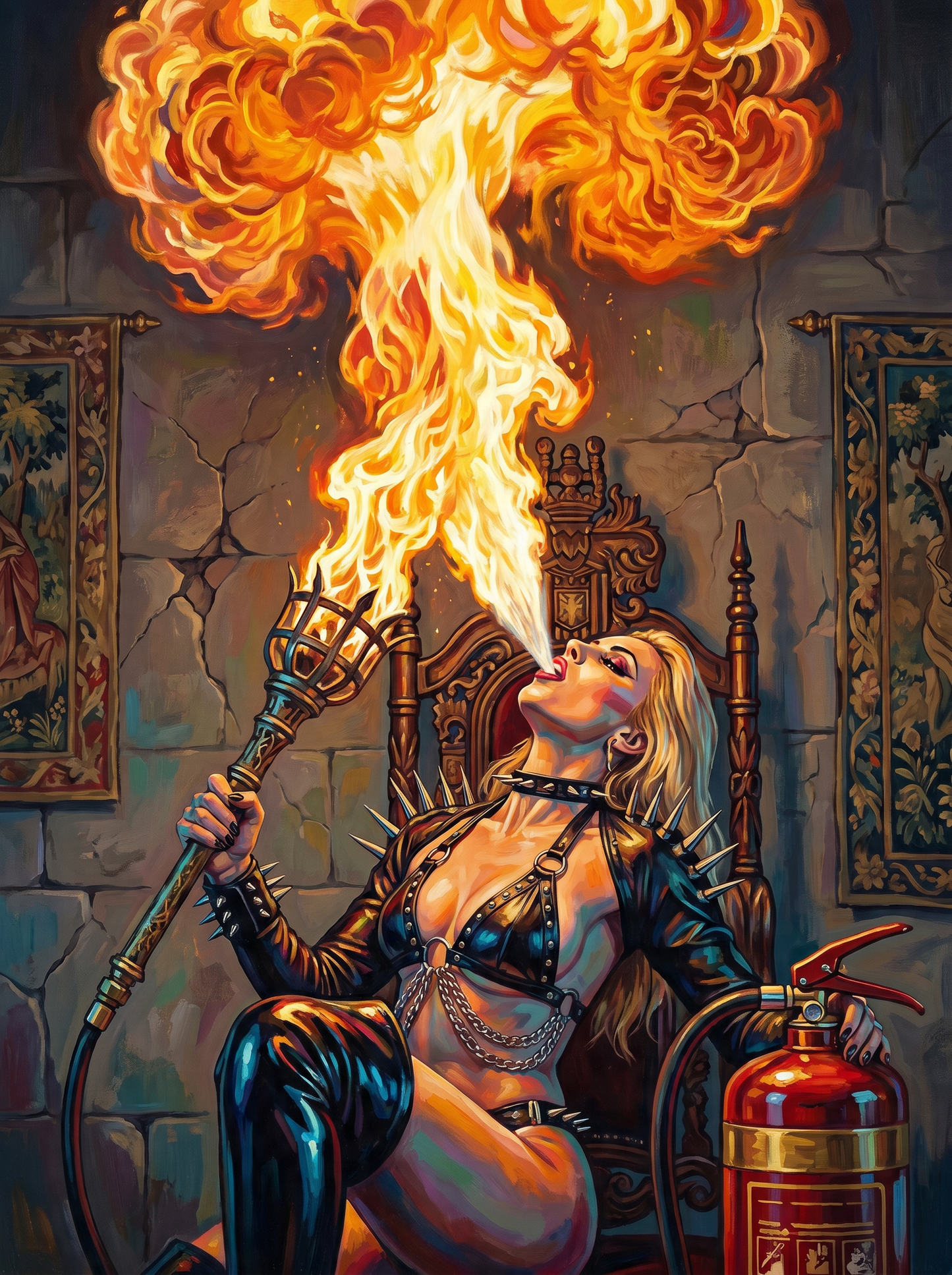 Fire Breathing Woman (120 Colors)