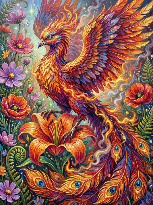 Flaming Phoenix Flight (120 Colors)