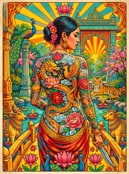 Floral Kimono Sunrise (80 Colors)