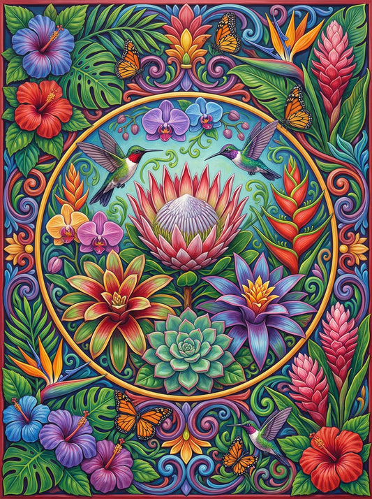 Blooming Paradise Mandala (120 Colors)