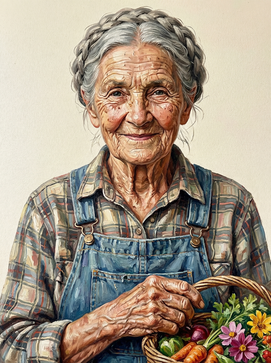 Garden Woman With Flowers (120 Colors)