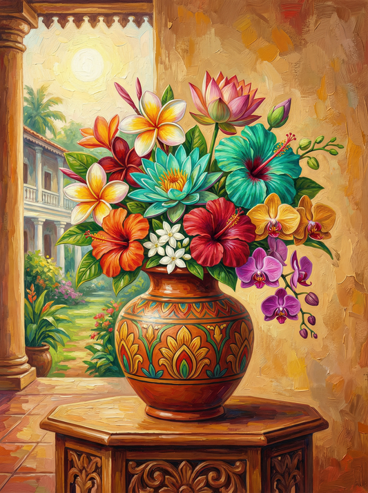 Hacienda Courtyard Flowers (120 Colors)