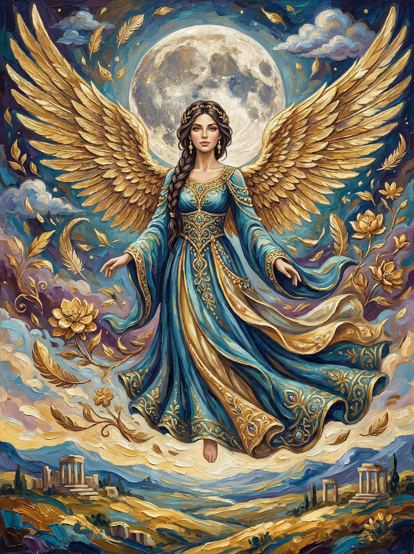 Heavenly Angel With Moonlight (120 Colors)