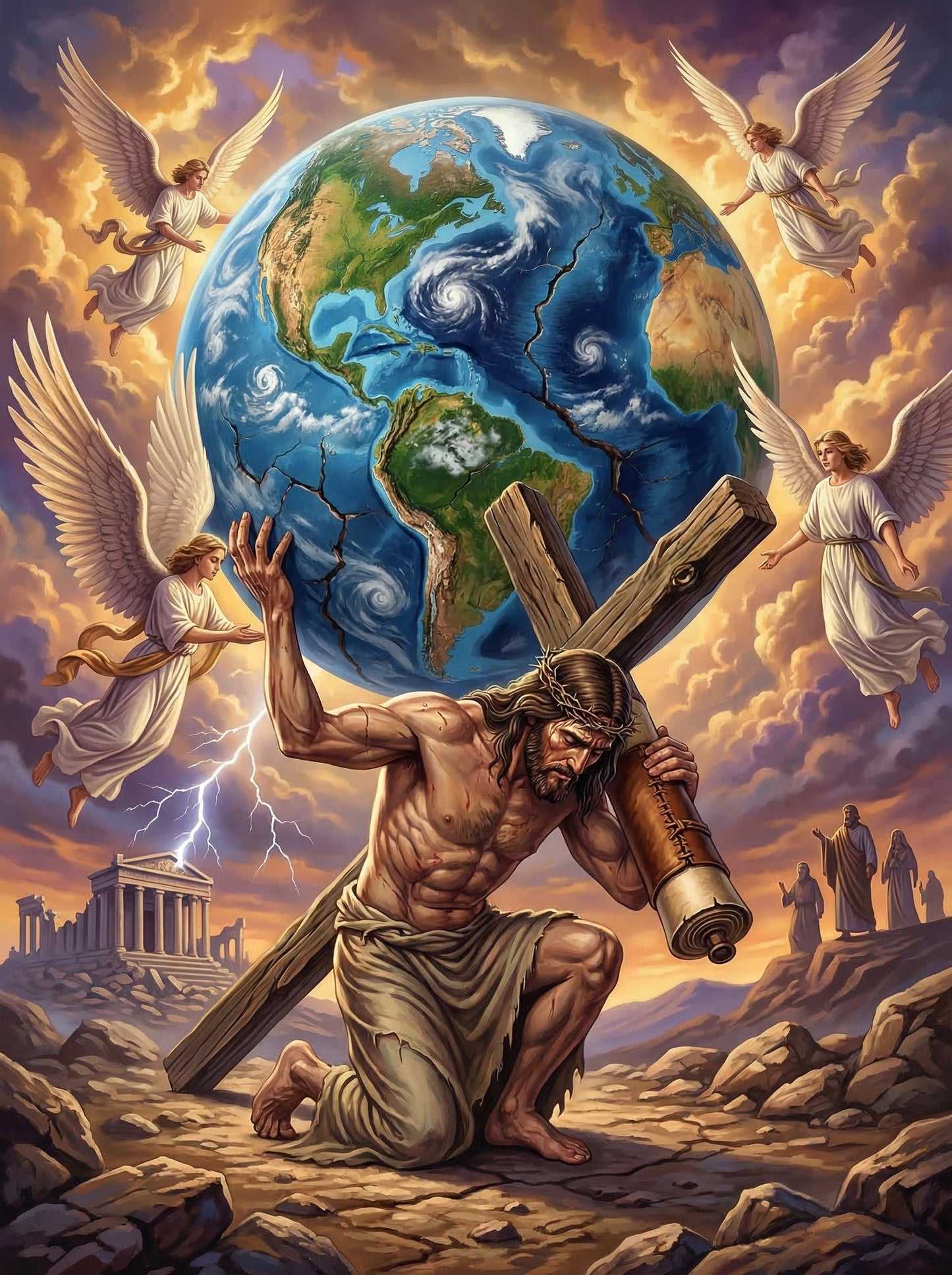 Jesus Carrying the World (120 Colors)