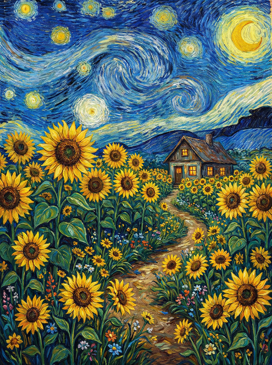 Starry Sunflower Path (120 Colors)