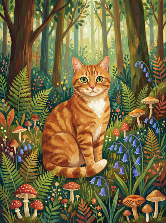 Enchanted Forest Ginger Cat (120 Colors)
