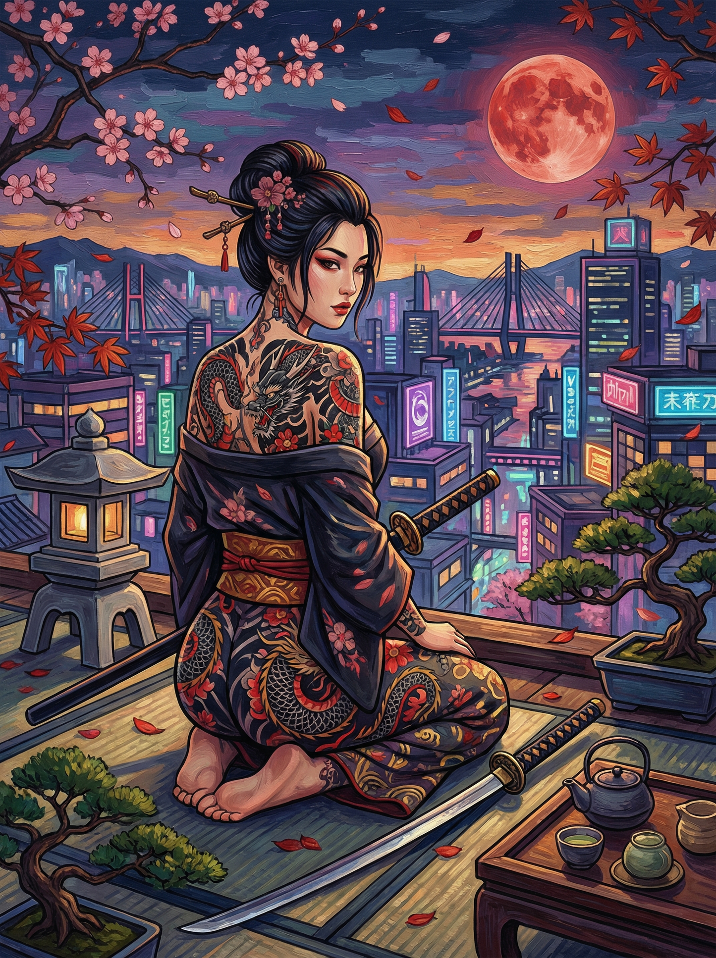Crimson Moon Samurai (120 Colors)