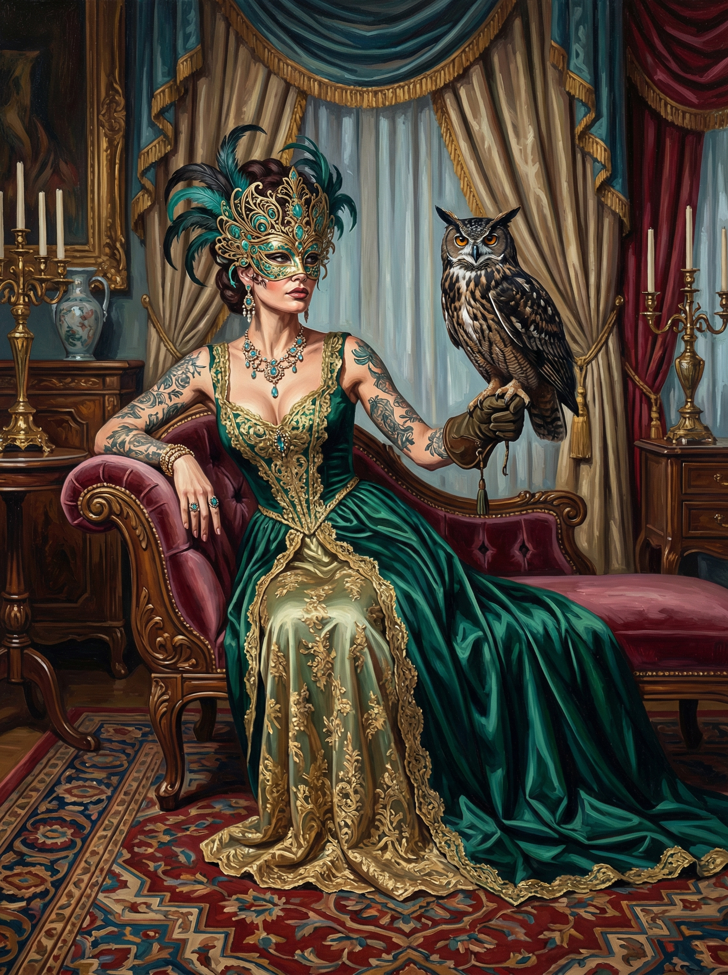 Masquerade Owl (120 Colors)