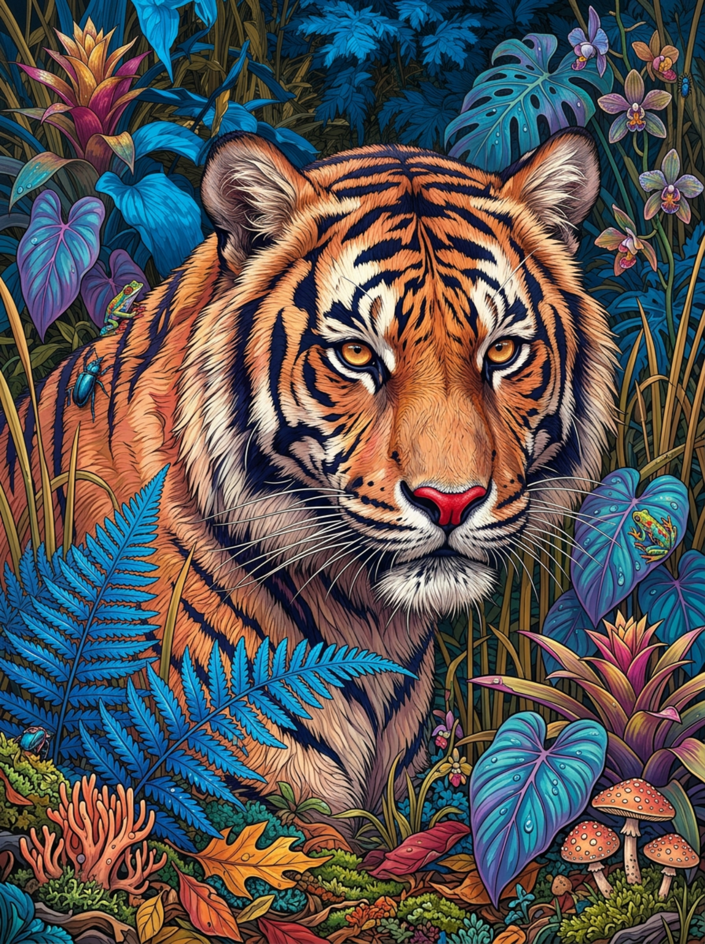 Jungle Tiger Watcher (80 Colors)