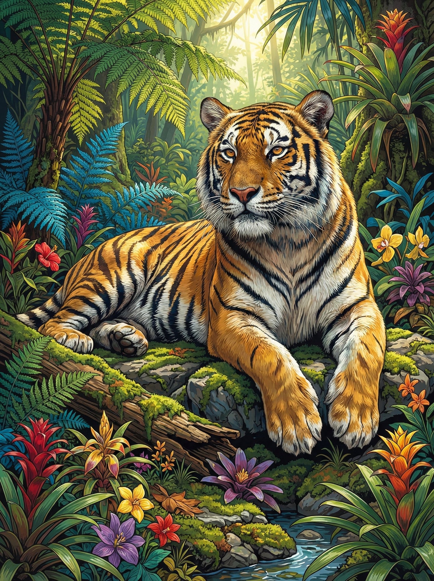 Rainforest Tiger Haven (120 Colors)
