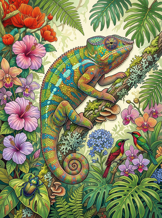 Tropical Garden Chameleon (80 Colors)
