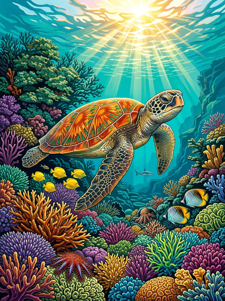 Sunlit Reef Guardian (120 Colors)