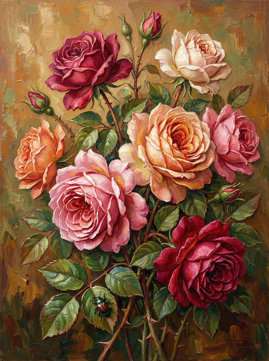 Vintage Rose Elegance (80 Colors)