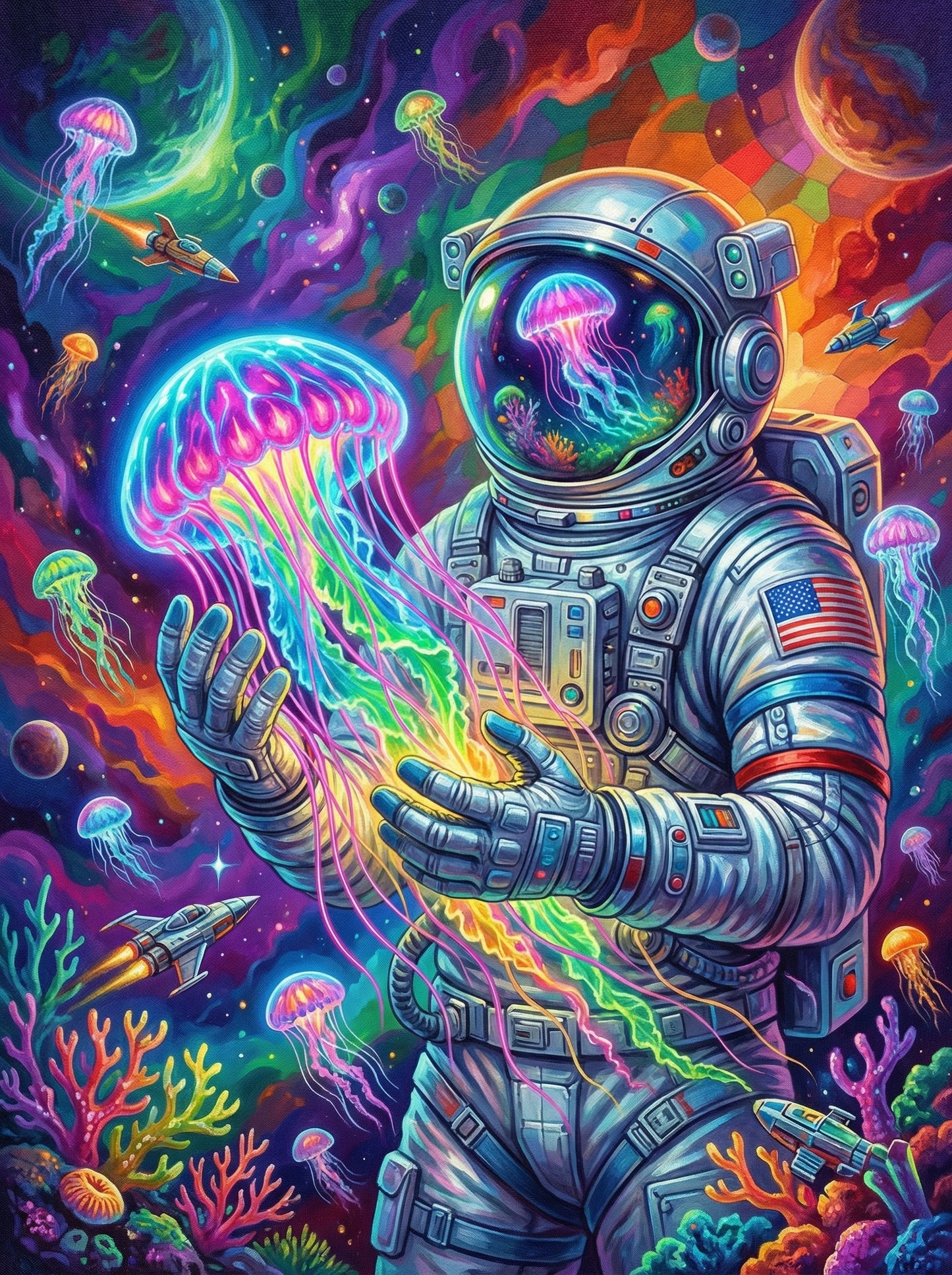 Galactic Jellyfish Voyage (80 Colors)