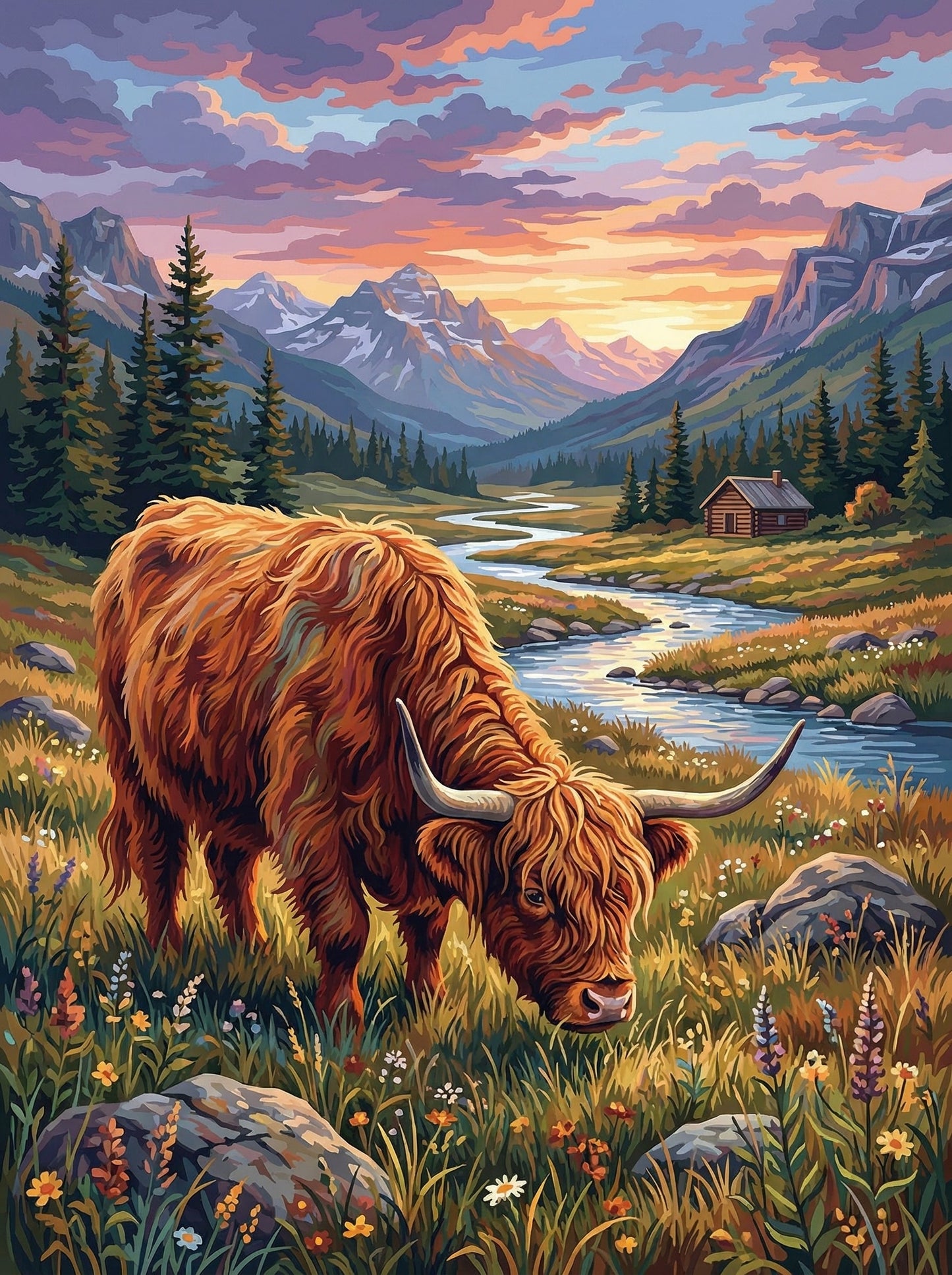 Highland Meadow Cow (80 Colors)