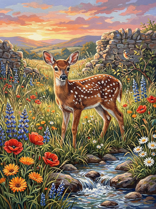 Wildflower Stream Deer (80 Colors)