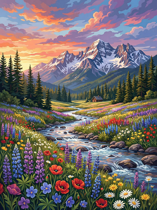 Alpine Meadow River Glow (120 Colors)