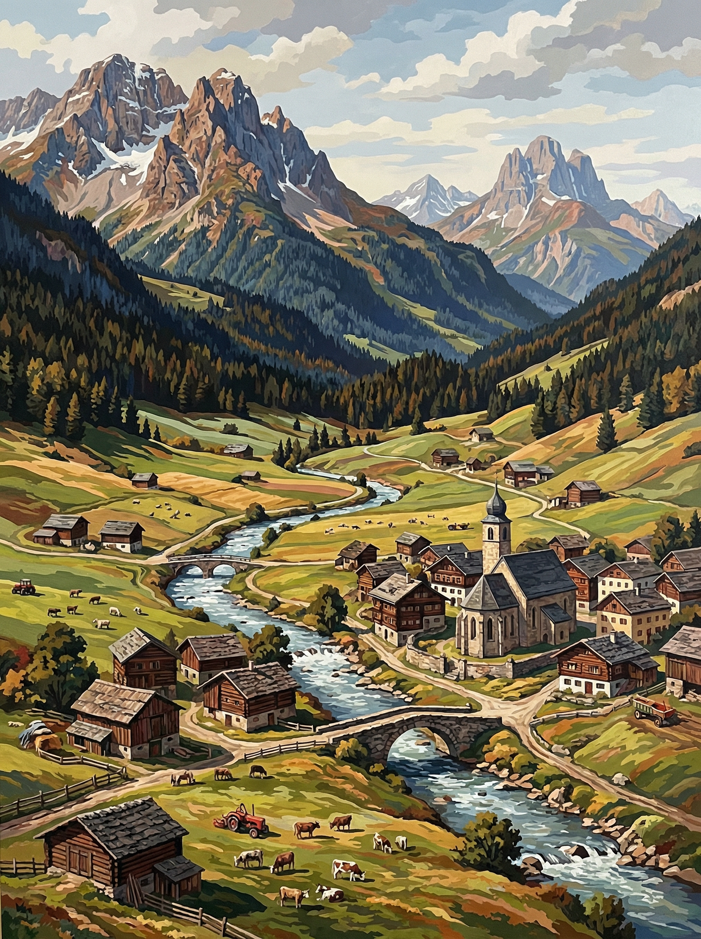 Alpine Village River Harmony (80 Colors)
