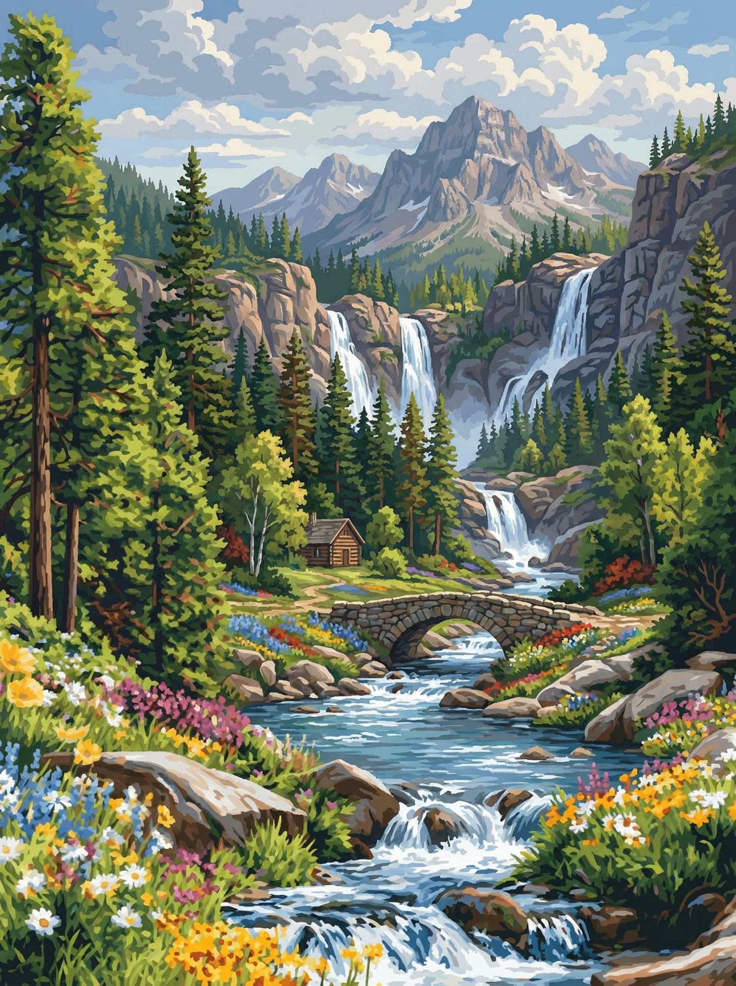 Forest Falls Peaceful Haven (80 Colors)