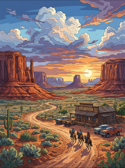Desert Outpost Sunset Trail (120 Colors)