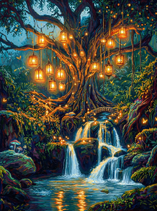 Enchanted Lantern Forest Falls (80 Colors)