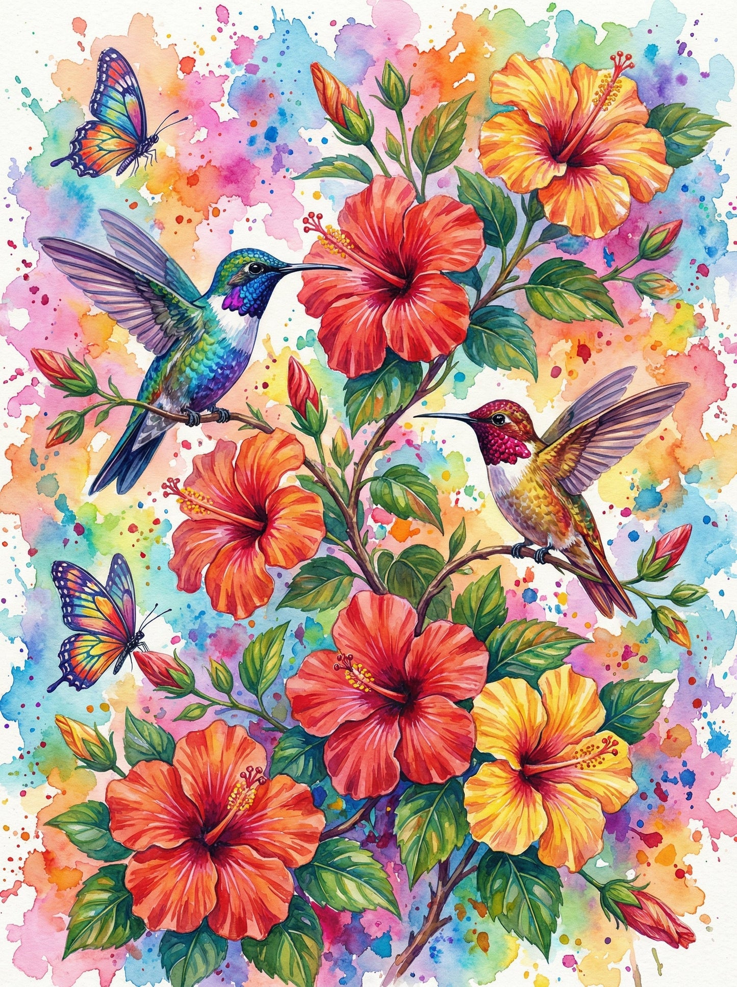 Hummingbird Tropical Nectar Harmony (120 Colors)