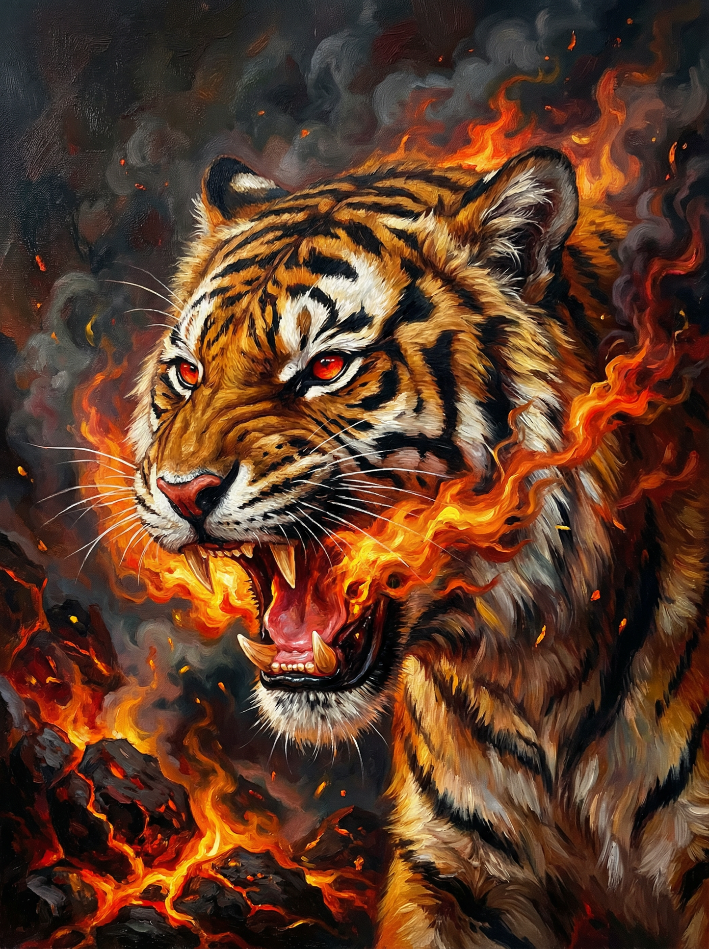 Inferno Tiger Flame Roar (120 Colors)