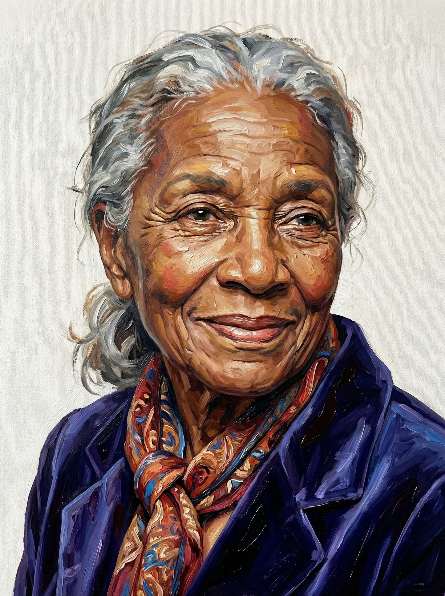 Joyful Senior Lady (80 Colors)