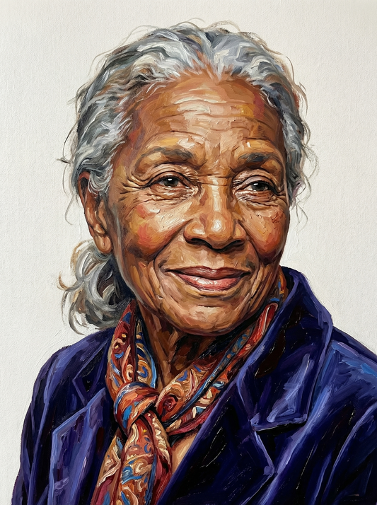 Joyful Senior Lady (80 Colors)