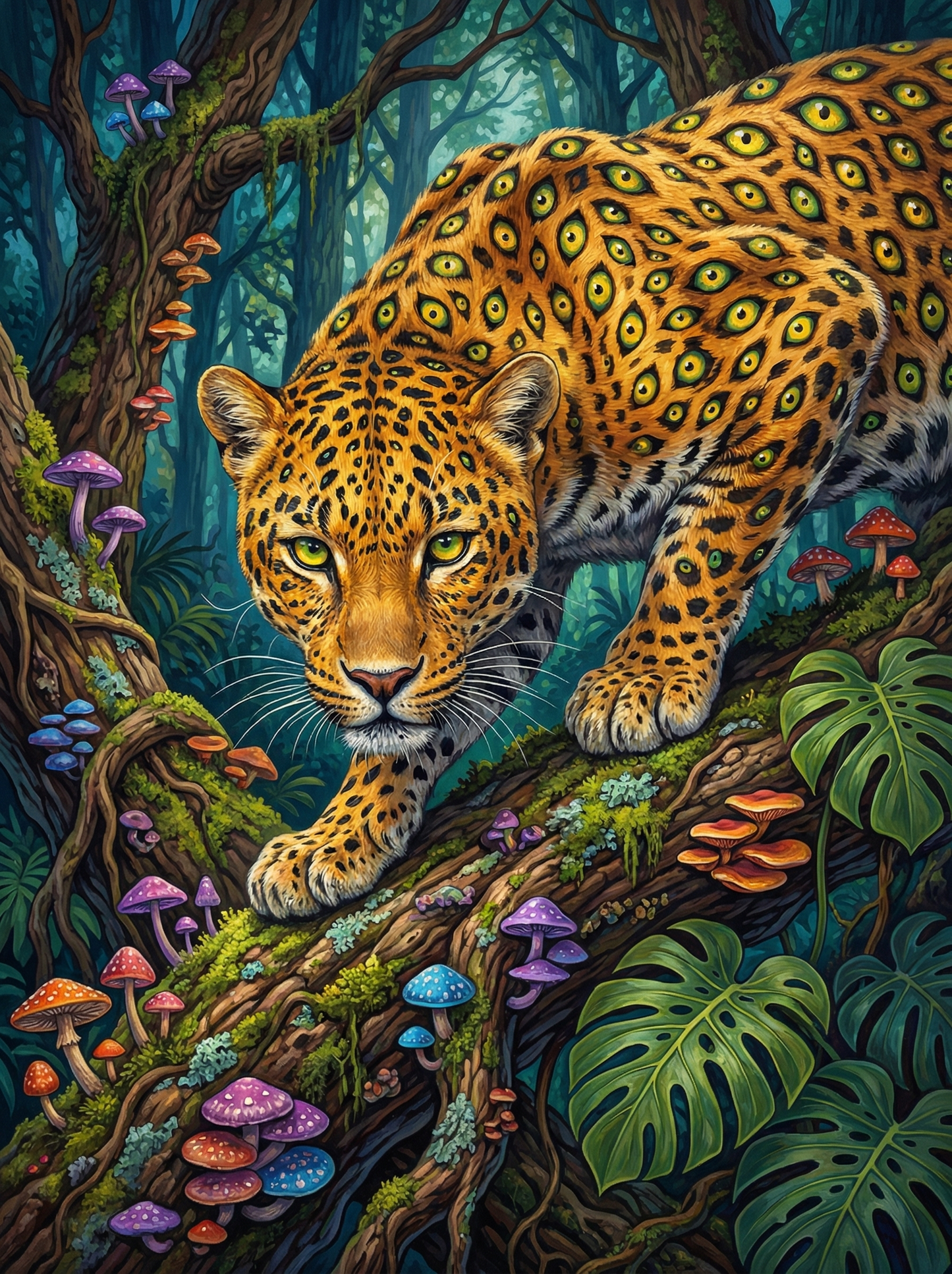 Jungle Leopard Wildlife (120 Colors)