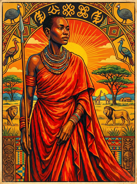 Maasai Savanna Sunset (120 Colors)