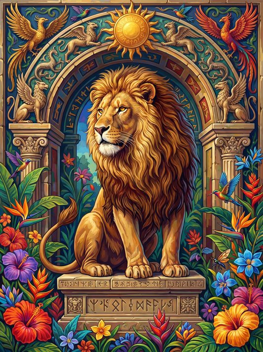 Majestic Lion Throne (120 Colors)