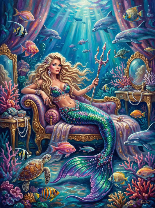 Mermaid Underwater Throne (120 Colors)
