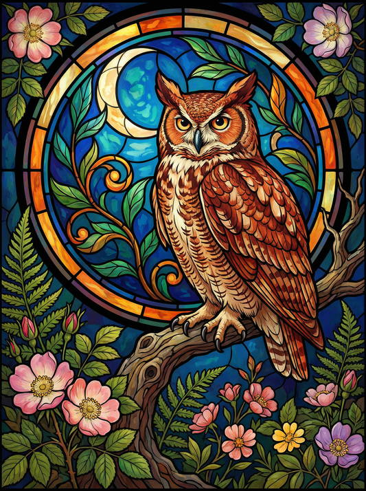Moonlit Owl Garden (80 Colors)