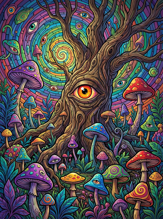 Mystical Tree Mushrooms (80 Colors)