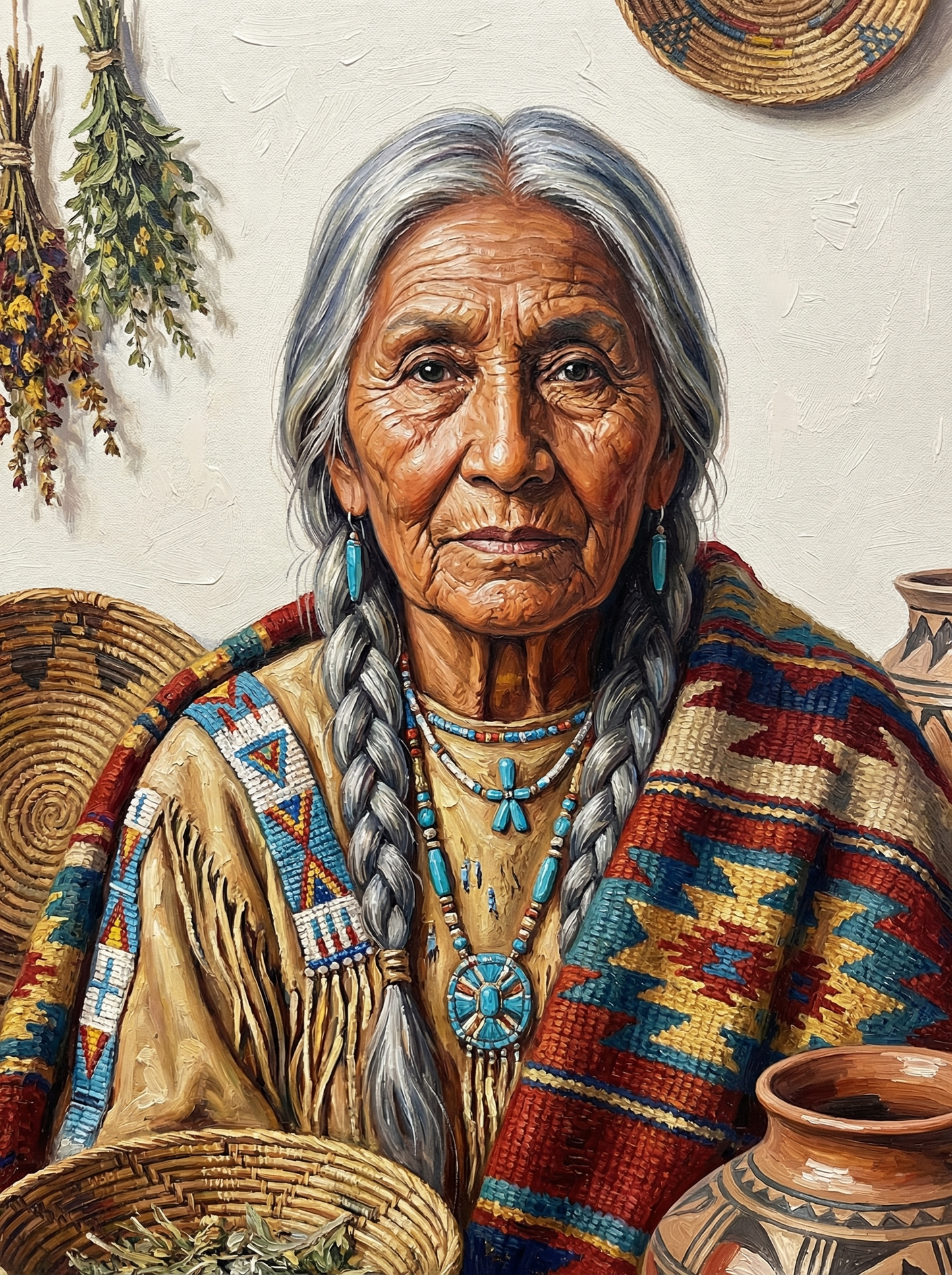 Native American Elder (80 Colors)