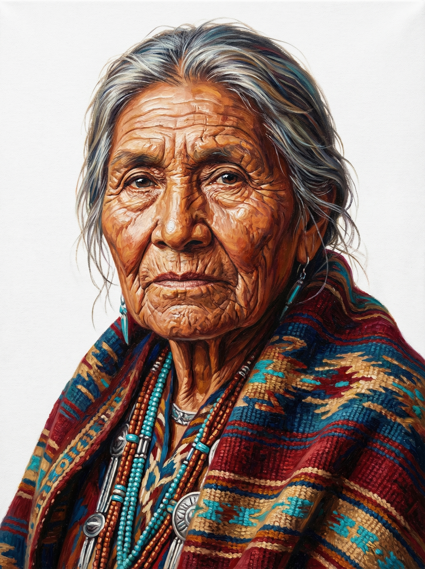 Native Elder Woven Blanket (80 Colors)