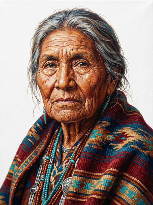 Native Elder Woven Blanket (80 Colors)