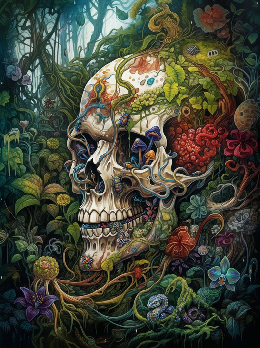 Natures Skull Garden (80 Colors)