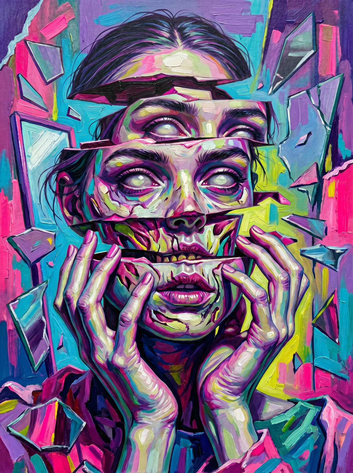 Neon Explosion Woman (80 Colors)