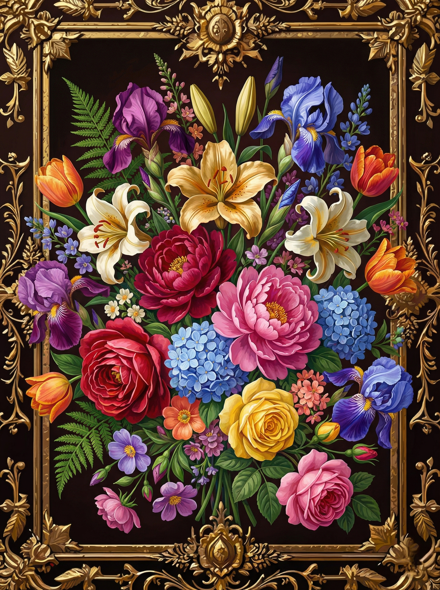 Ornamental Floral Bouquet (120 Colors)