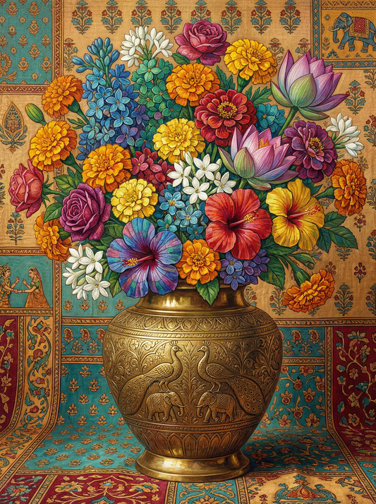 Ornate Brass Garden Bouquet (80 Colors)