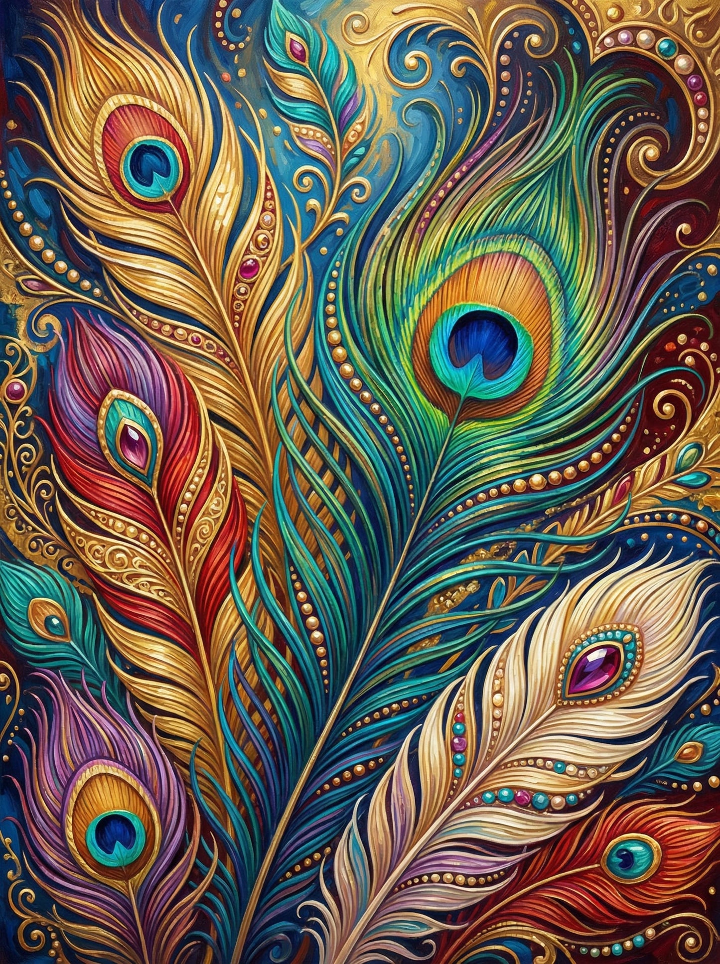 Ornate Feather Symphony (80 Colors)