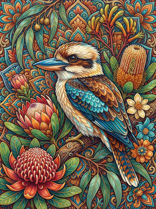 Ornate Kookaburra Garden (80 Colors)