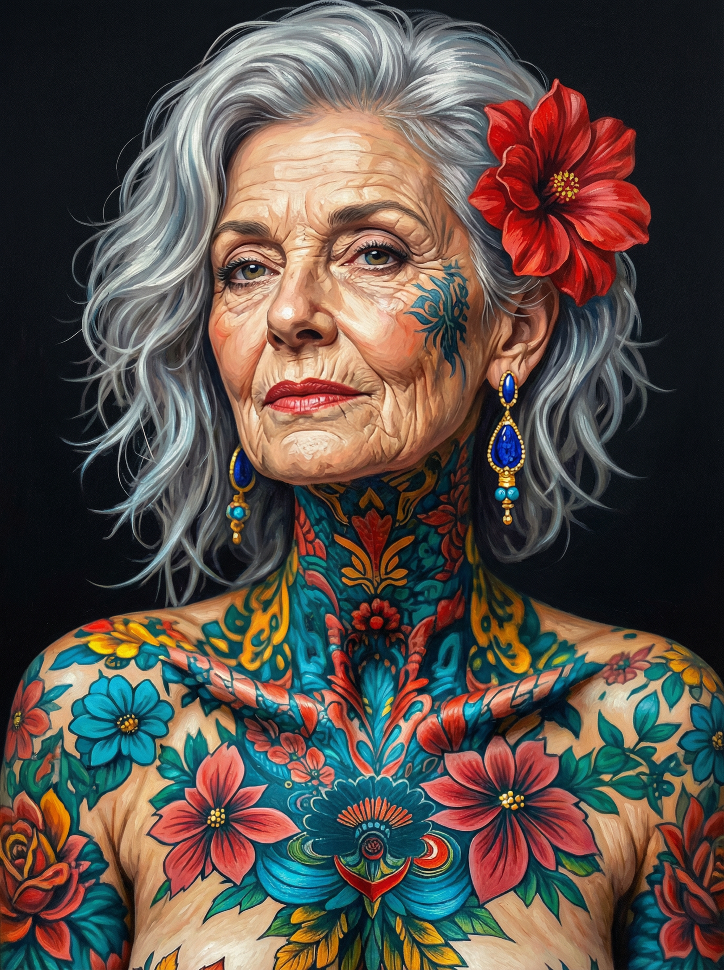 Ornate Tattooed Matriarch (120 Colors)