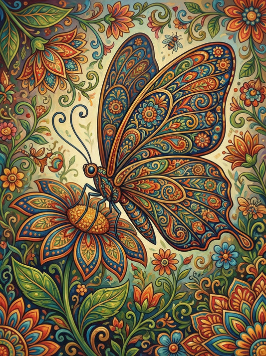 Paisley Butterfly Bloom (80 Colors)