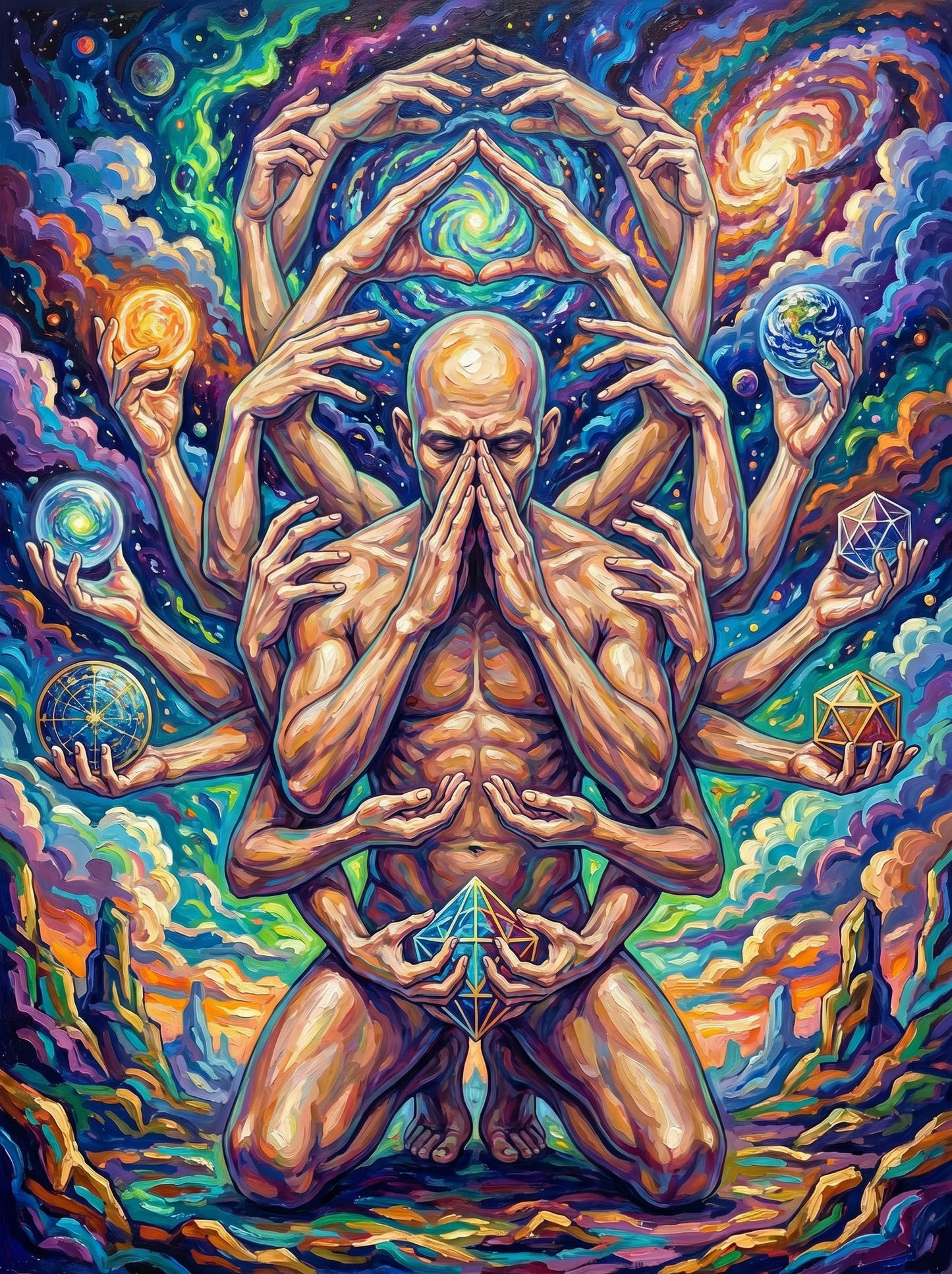 Psychedelic Cosmic Meditation (80 Colors)