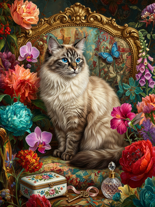 Ragdoll Cat Butterfly Flowers (80 Colors)
