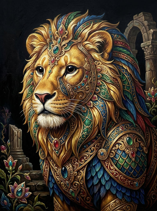 Regal Decorated Lion (80 Colors)